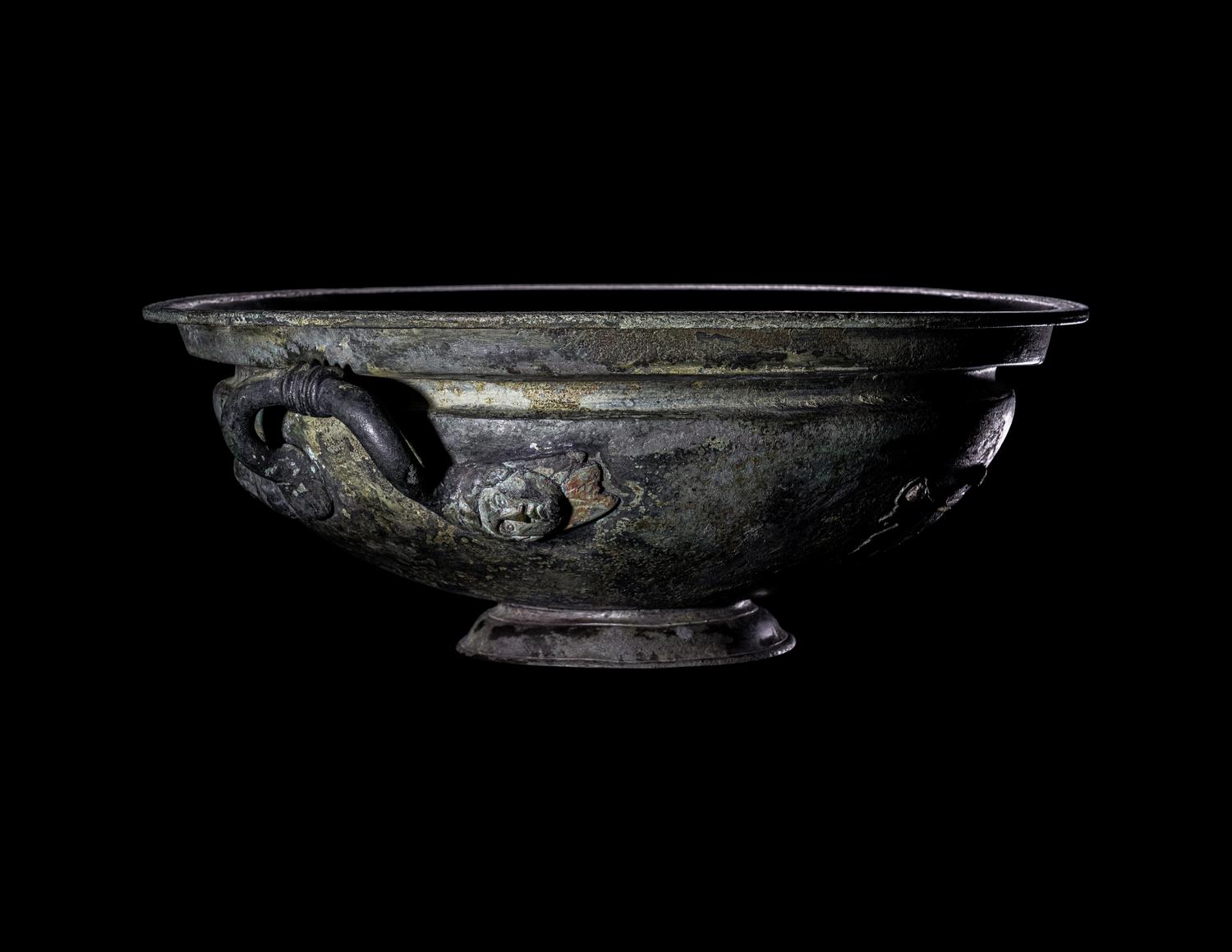 An Etruscan or South Italian Bronze Basin
