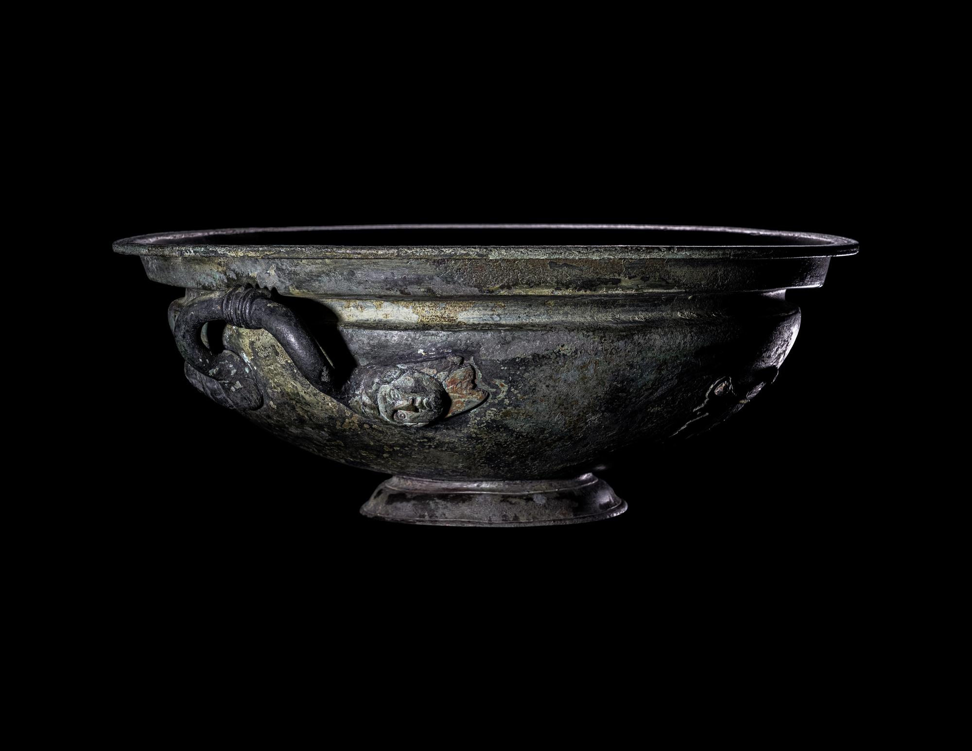 An Etruscan or South Italian Bronze Basin