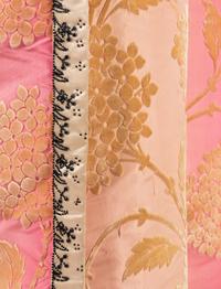 Mrs Donovan Labelled Embroidered Silk Satin, Faille and Velvet Morning Dress 1896