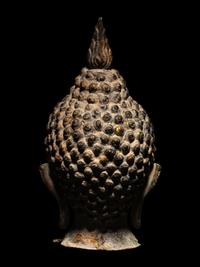 A Bronze Buddha Head