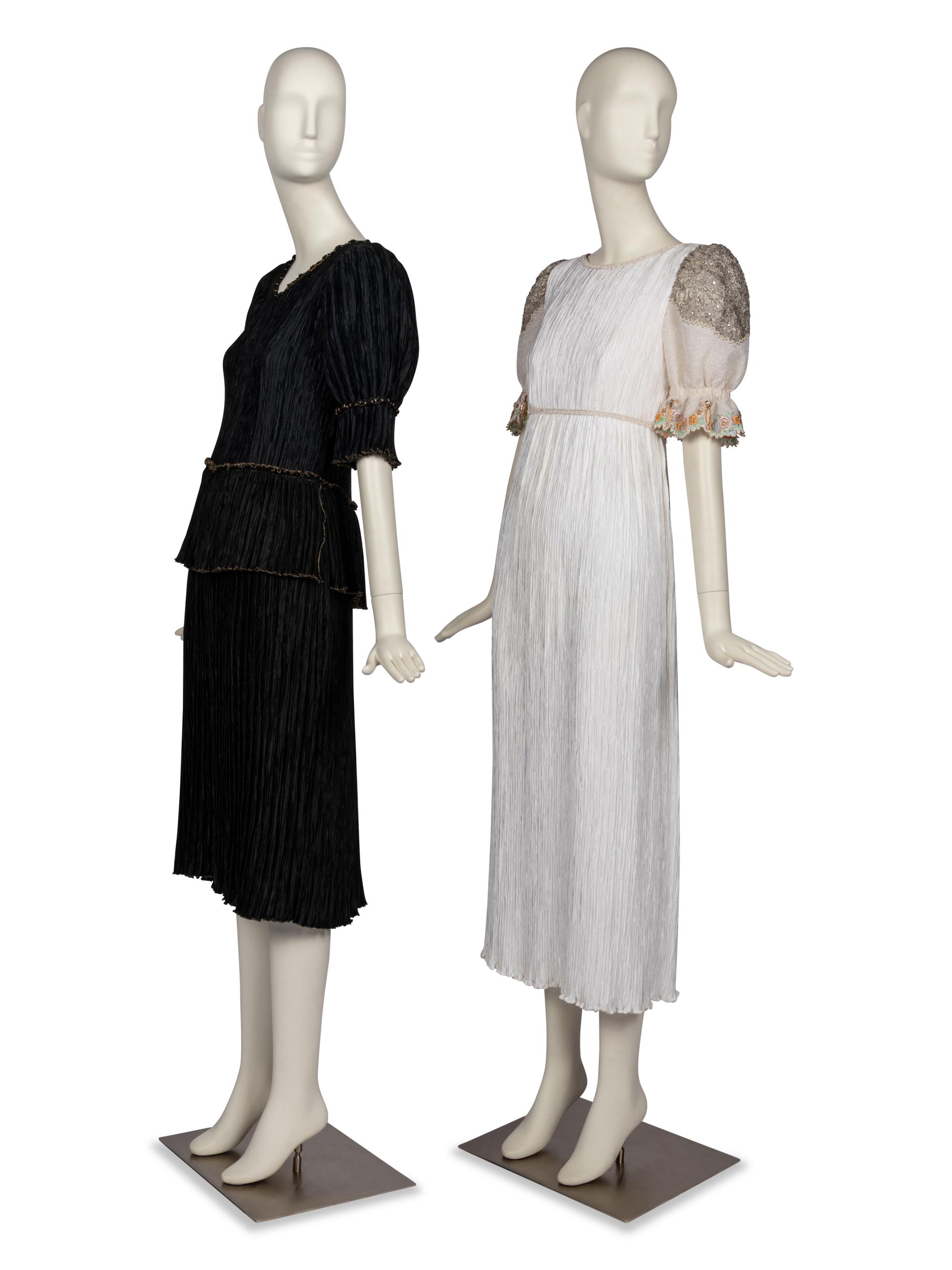 Two Mary McFadden Gowns, 1980s