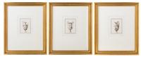 A Group of Decorative Engravings Height of frame 17 7/8 x width 14 3/4 inches.