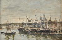 Eugène Boudin (French, 1824-1898) — Portrieux, Le Port , 1873