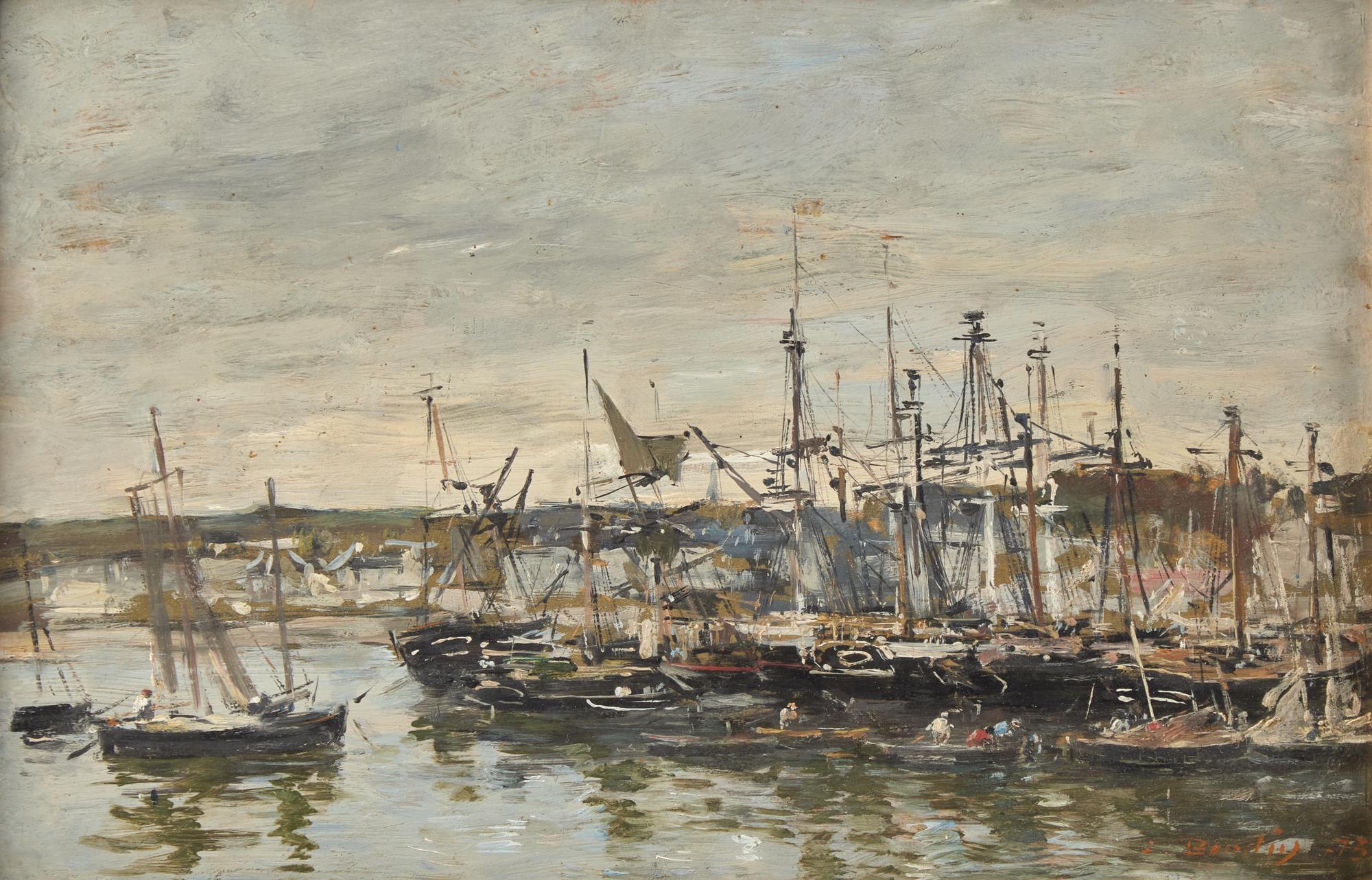 Eugène Boudin (French, 1824-1898) — Portrieux, Le Port , 1873