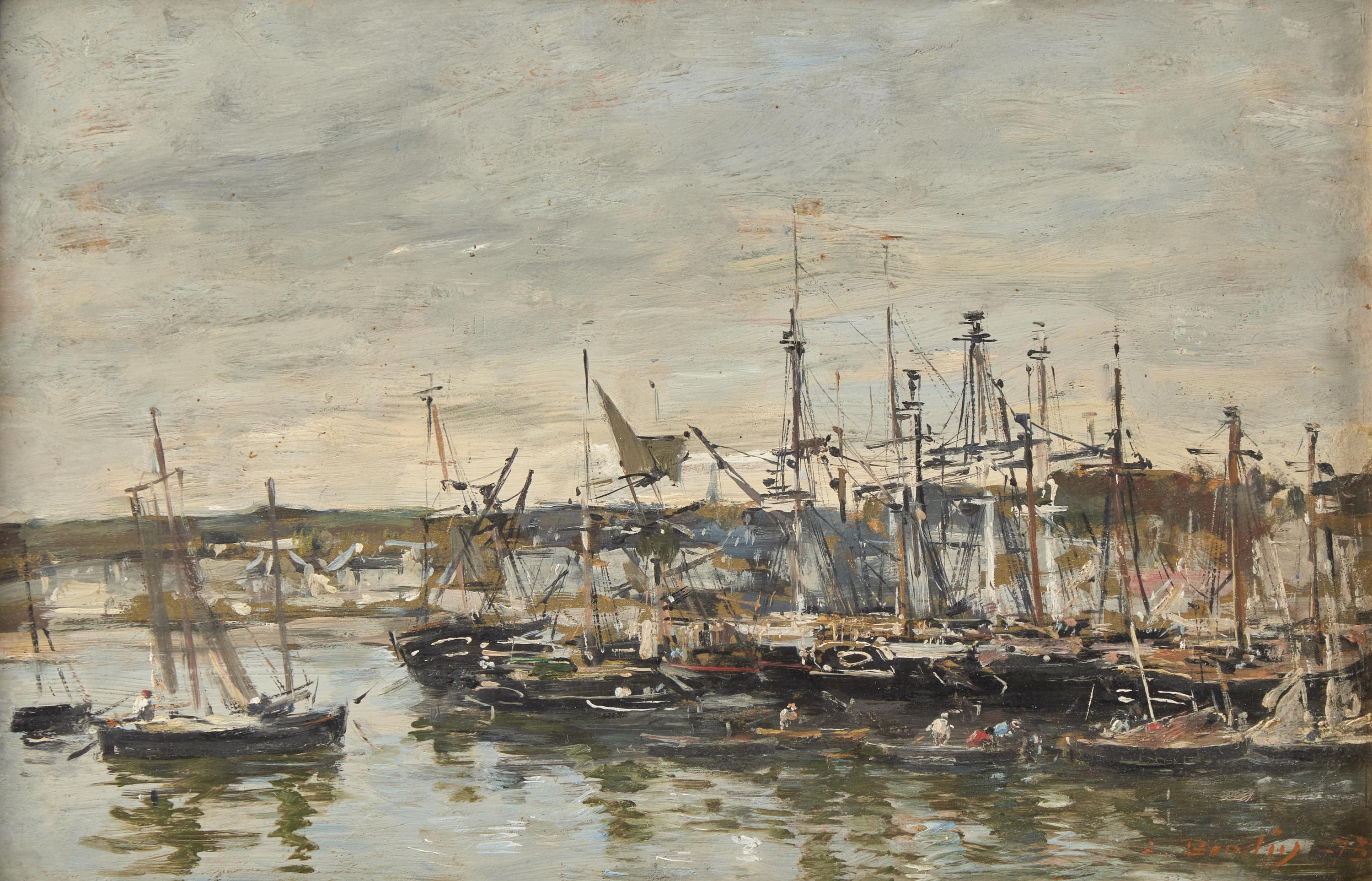 Eugène Boudin (French, 1824-1898) — Portrieux, Le Port , 1873