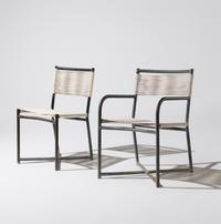 Walter Lamb (American, 1900–1989) — Dining Set, Table and Six Chairs
