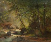 A Stream through the Forest — 19th century