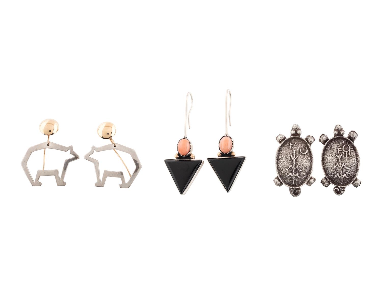 Pueblo Silver Earrings