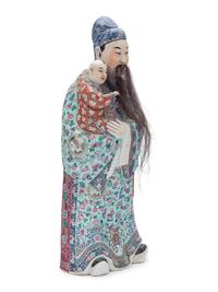 A Chinese Famille Rose Porcelain Figure