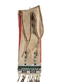 Arapaho Beaded Hide Tobacco Bag