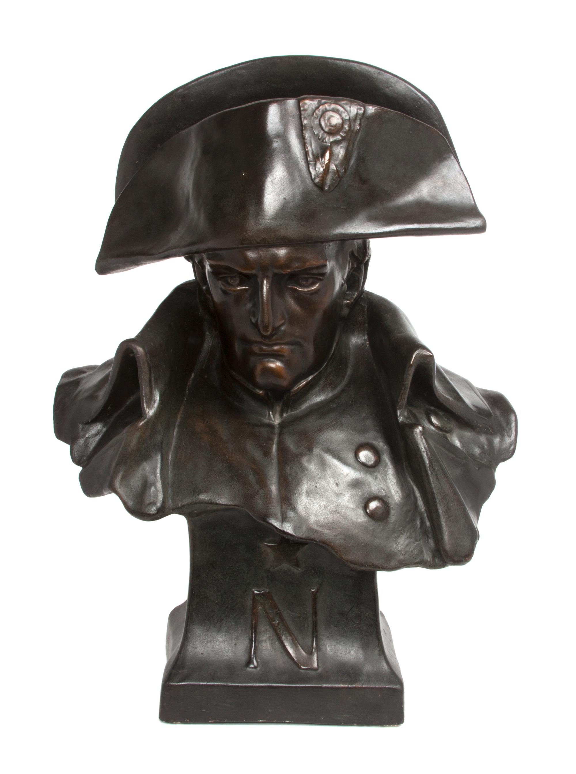 A Ceramic Bust of Napoleon Height 26 inches.