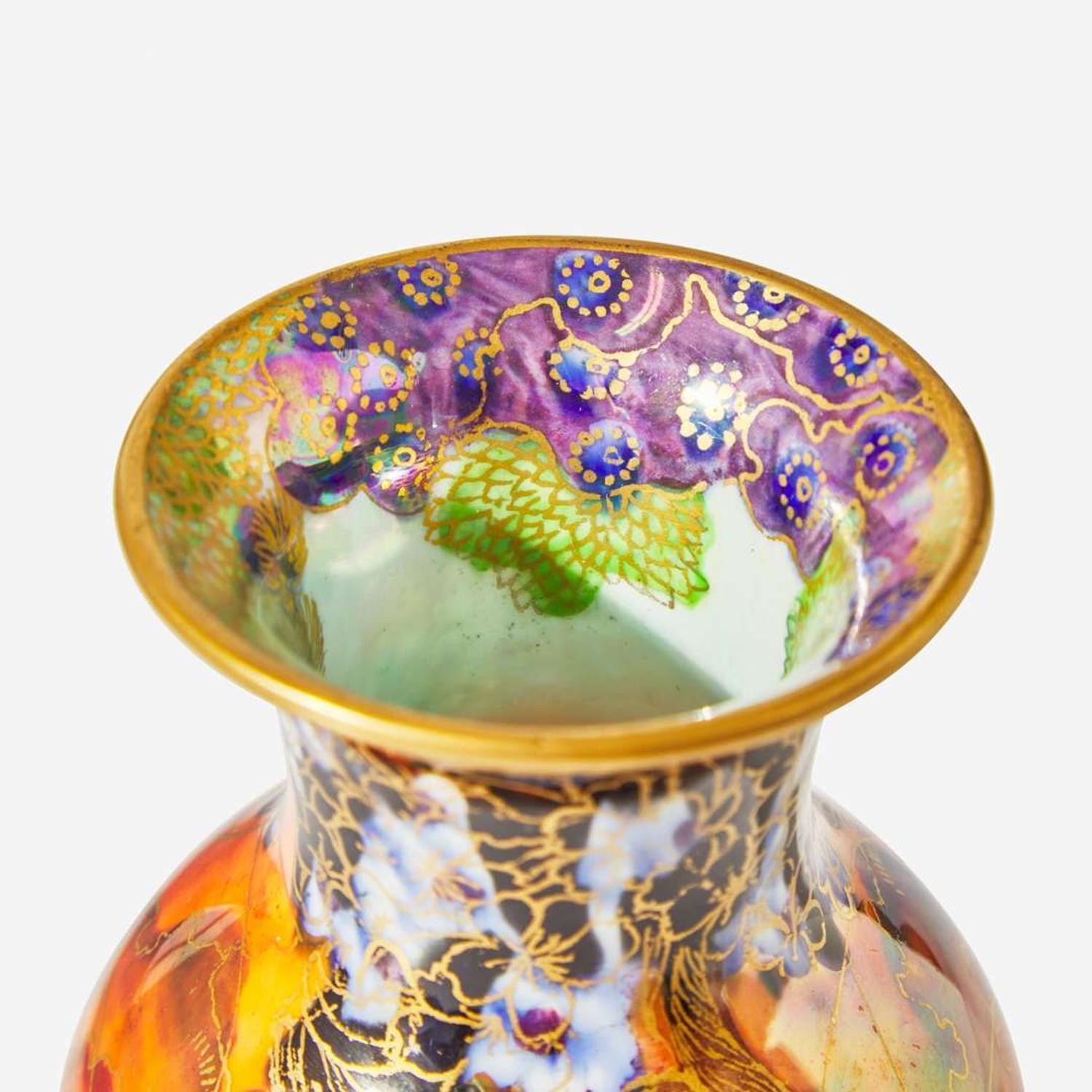 A Wedgwood Fairyland Lustre "Imps on a Bridge" Vase UK, circa 1925