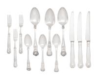A Group of English Silver Flatware Articles
