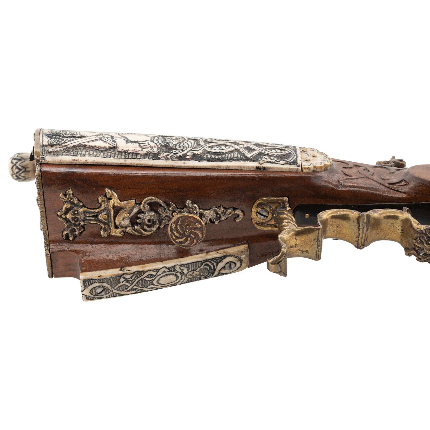 Contemporary Snaphaunce Rifle with Heidelberg Castle Motif