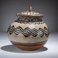 Tesuque Lidded Pottery Jar