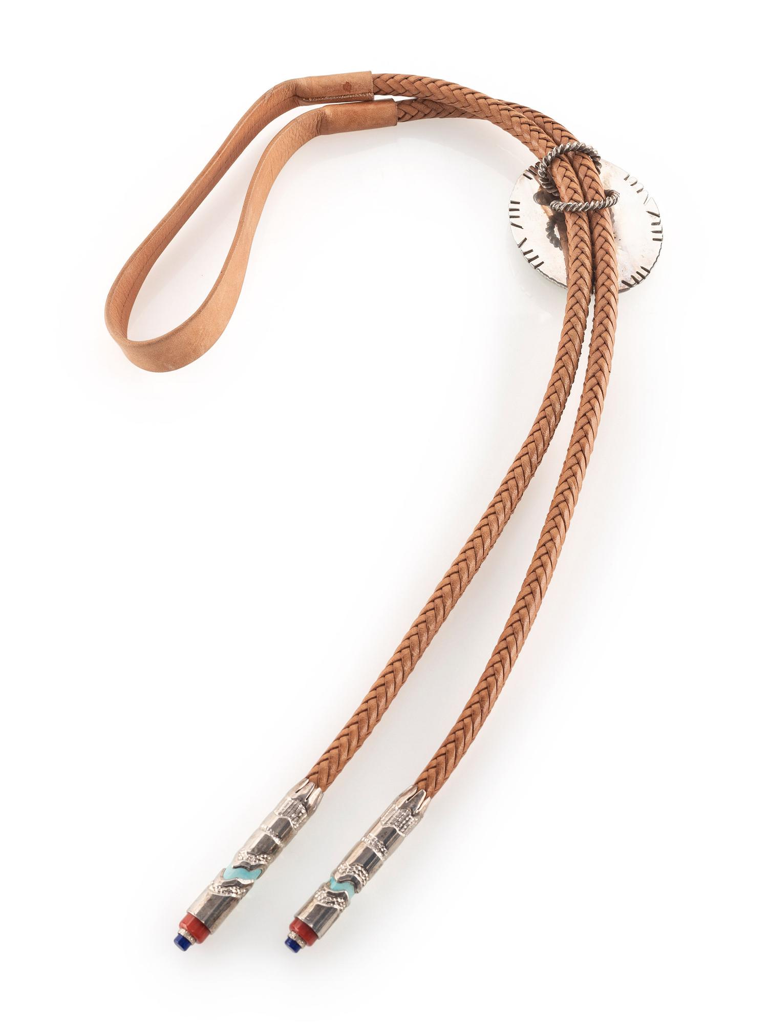 Silver and Mosaic Inlay Celstial Bolo Tie