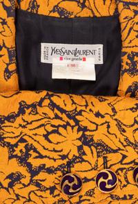 Yves Saint Laurent Two-Piece Jacquard Skirt Suit, 1980s