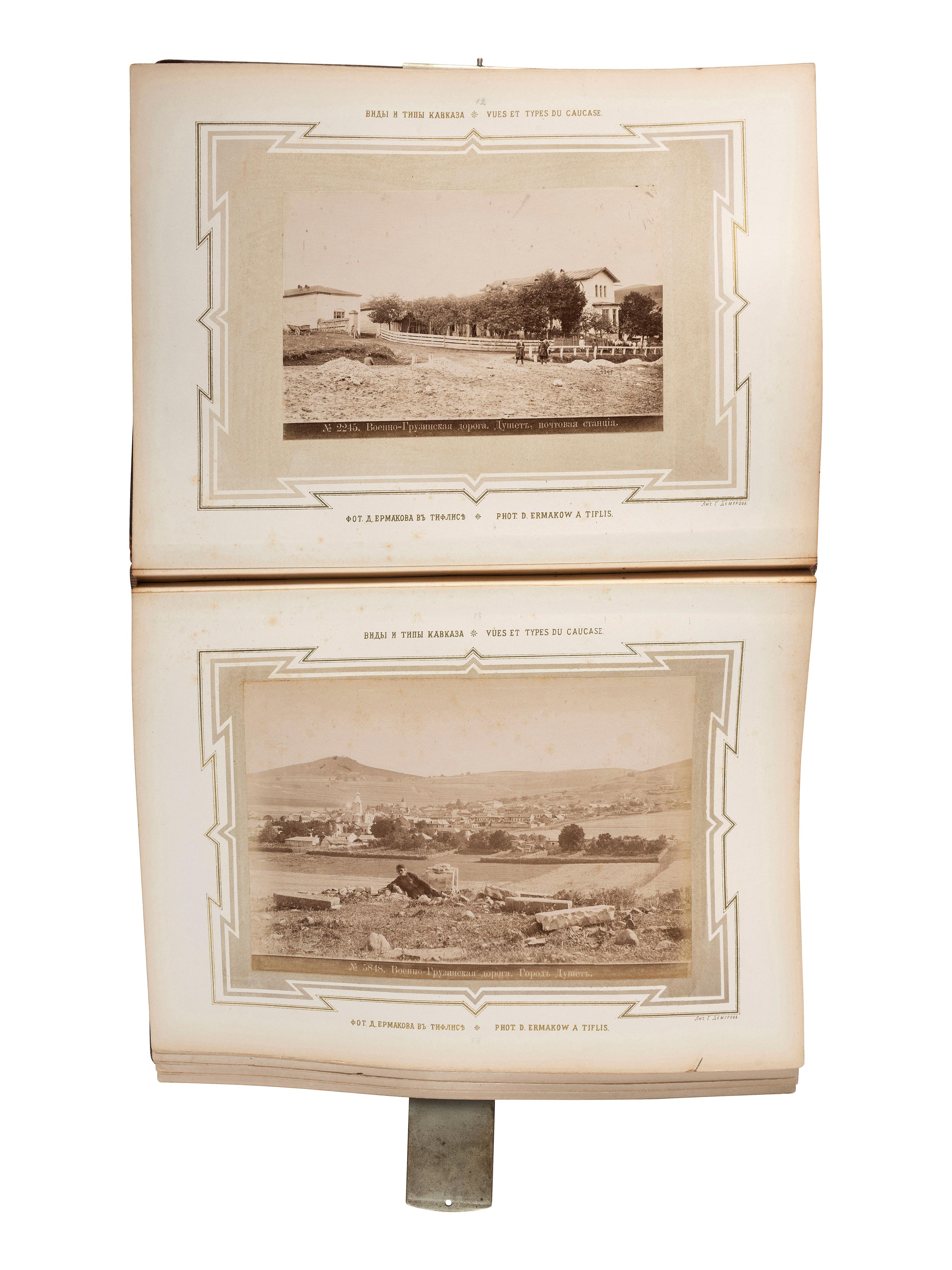 [EARLY PHOTOGRAPHY] -- [RUSSIA]. Album containing photographs of Russia. Ca 1860s.