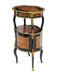 A Napoleon III Style Gilt-Bronze Mounted Boulle Marquetry Side Table