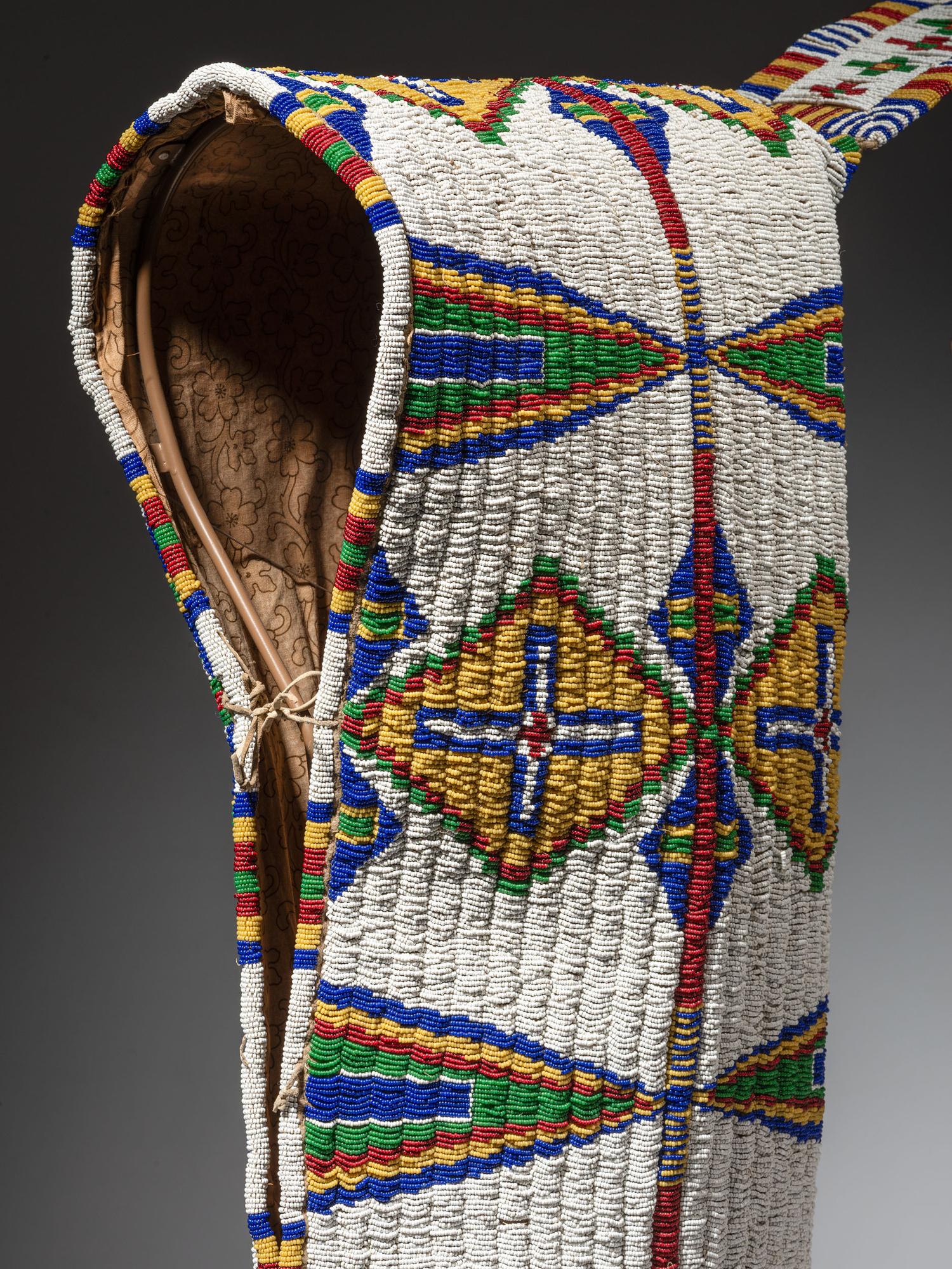 Sioux Beaded Hide Cradle