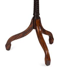 A Rose Tarlow Macassar Ebony Cloverleaf Pedestal Table