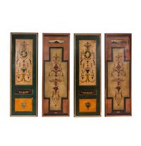 A Set of Four Neoclassical Painted Panels