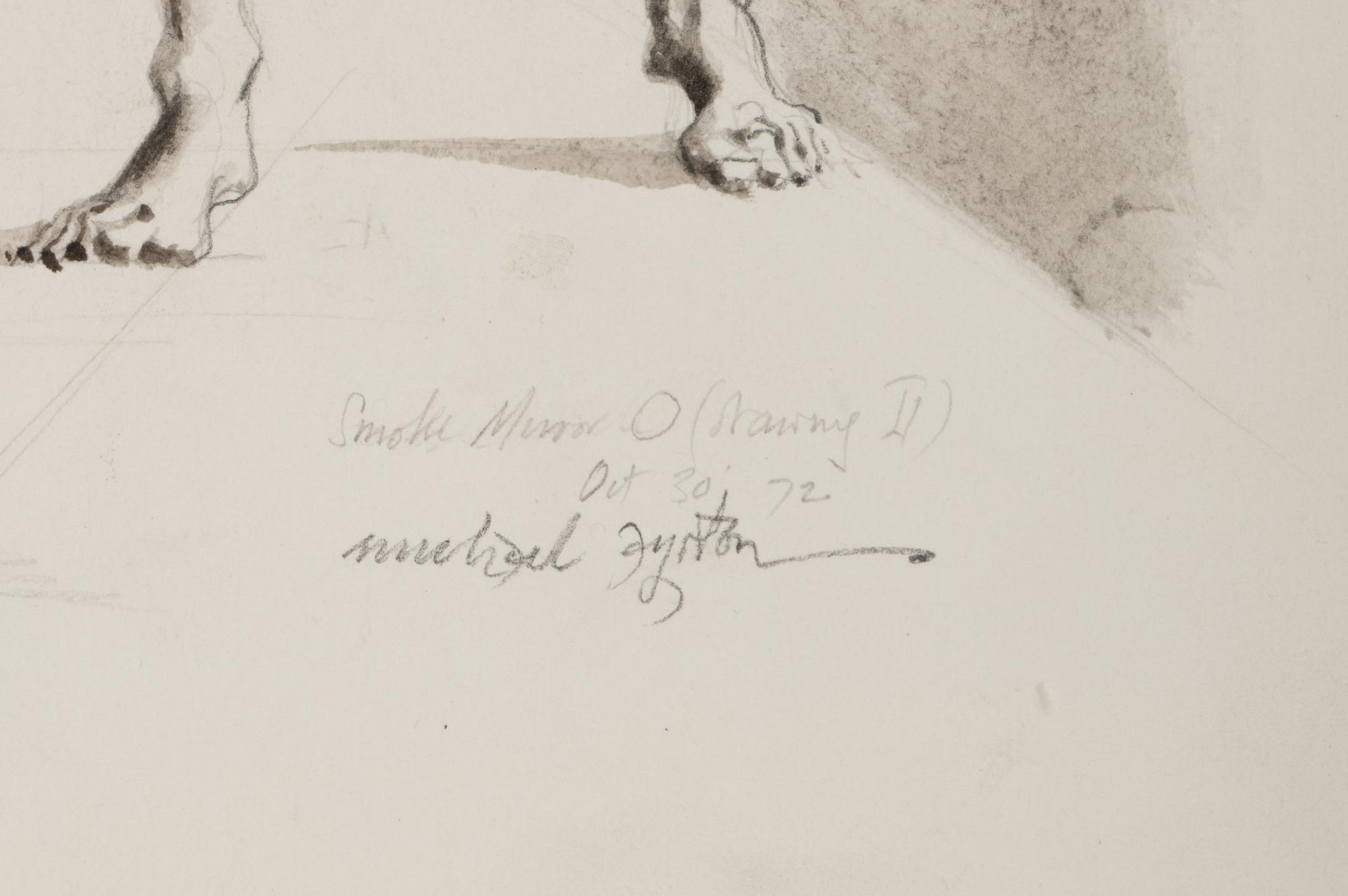 Smoke Mirror Circle (Drawing II), 1972