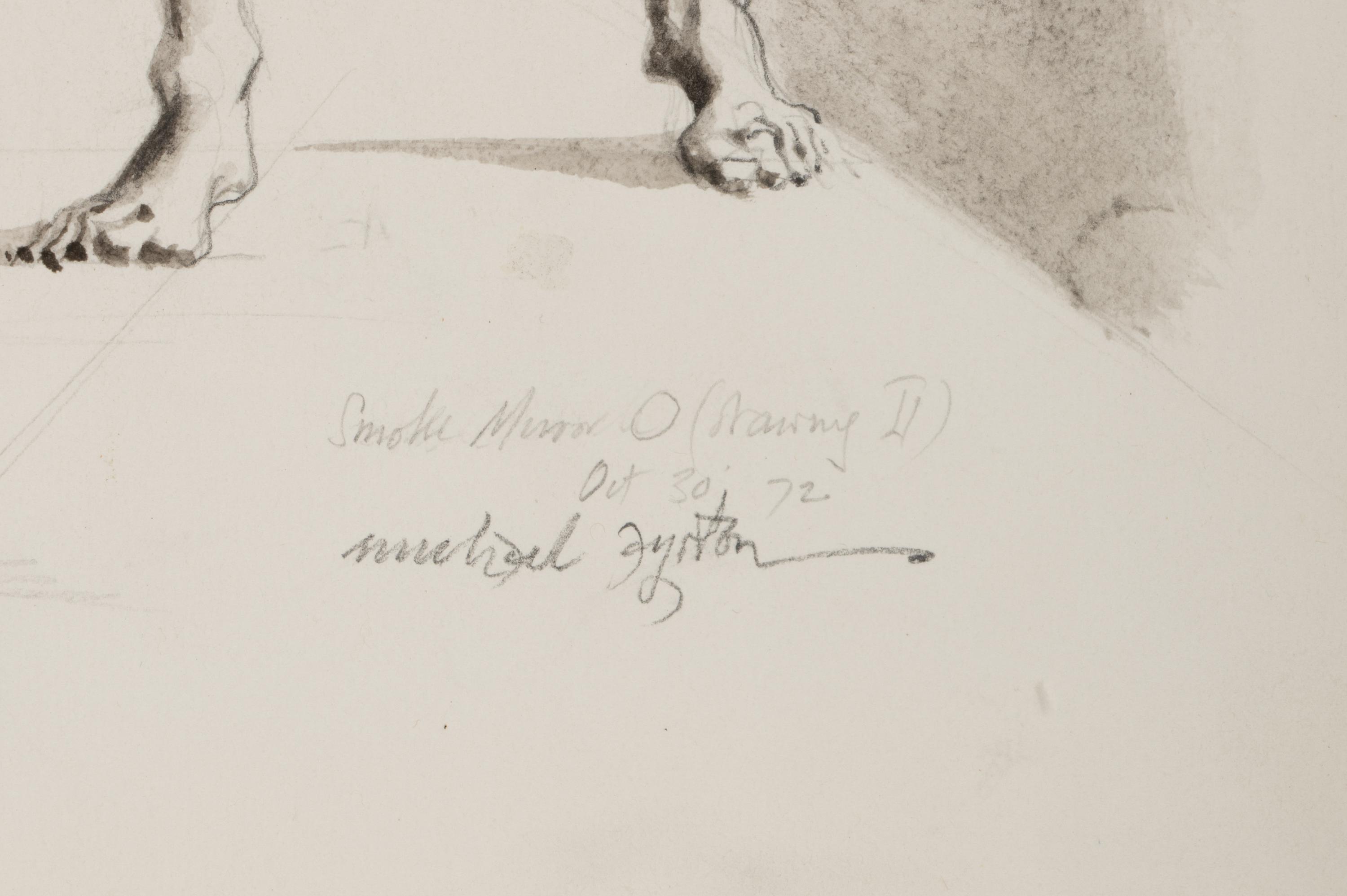 Smoke Mirror Circle (Drawing II), 1972