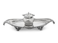 An English Silver Inkwell