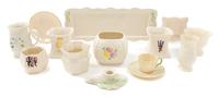 A Collection of Belleek Articles Width of widest 14 3/4 inches. — BELLEEK COLLECTORS SOCIETY AND MILLENNIUM MARKS
