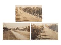 [EPHEMERA]. A group of 52 RPPCs & photographs of automobiles, bicycles, and motorbikes.
