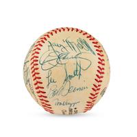 A 1984 Chicago Cubs Team Signed Autograph Baseball (Beckett Authentication Services)
