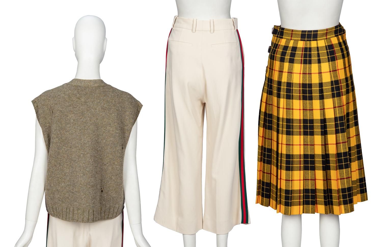 GUCCI, SWEATER VEST & TWO BOTTOMS