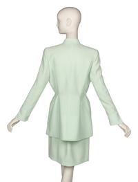 Thierry Mugler Seafoam Green Skirt Suit
