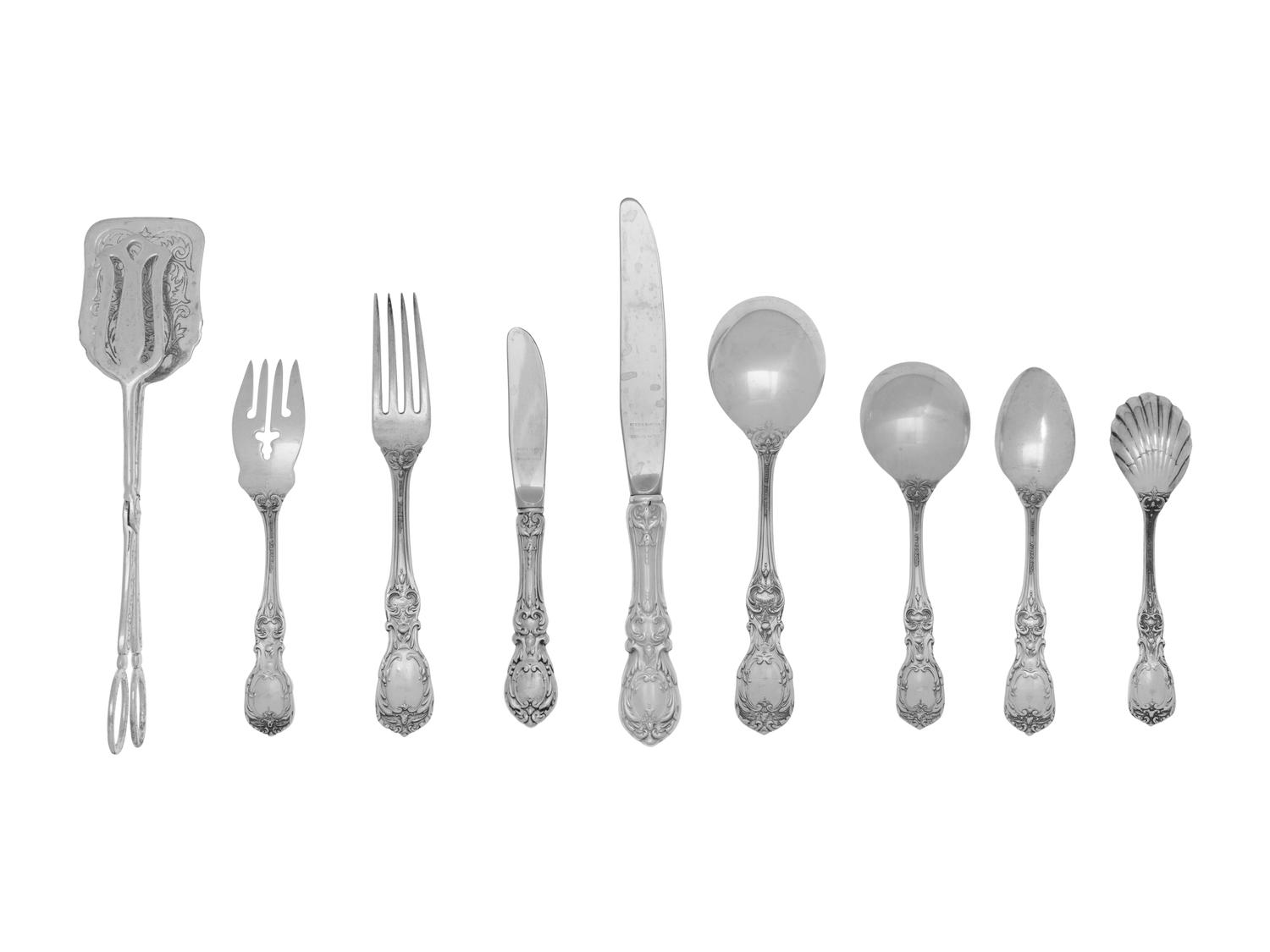 An American Silver Flatware Service