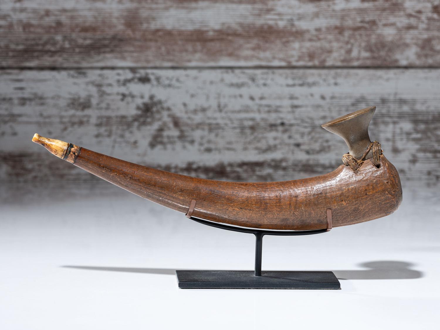 Siberian Wood Pipe, with Steatite Bowl