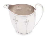 An Arthur Stone Arts and Crafts Silver Creamer and Sugar Set
