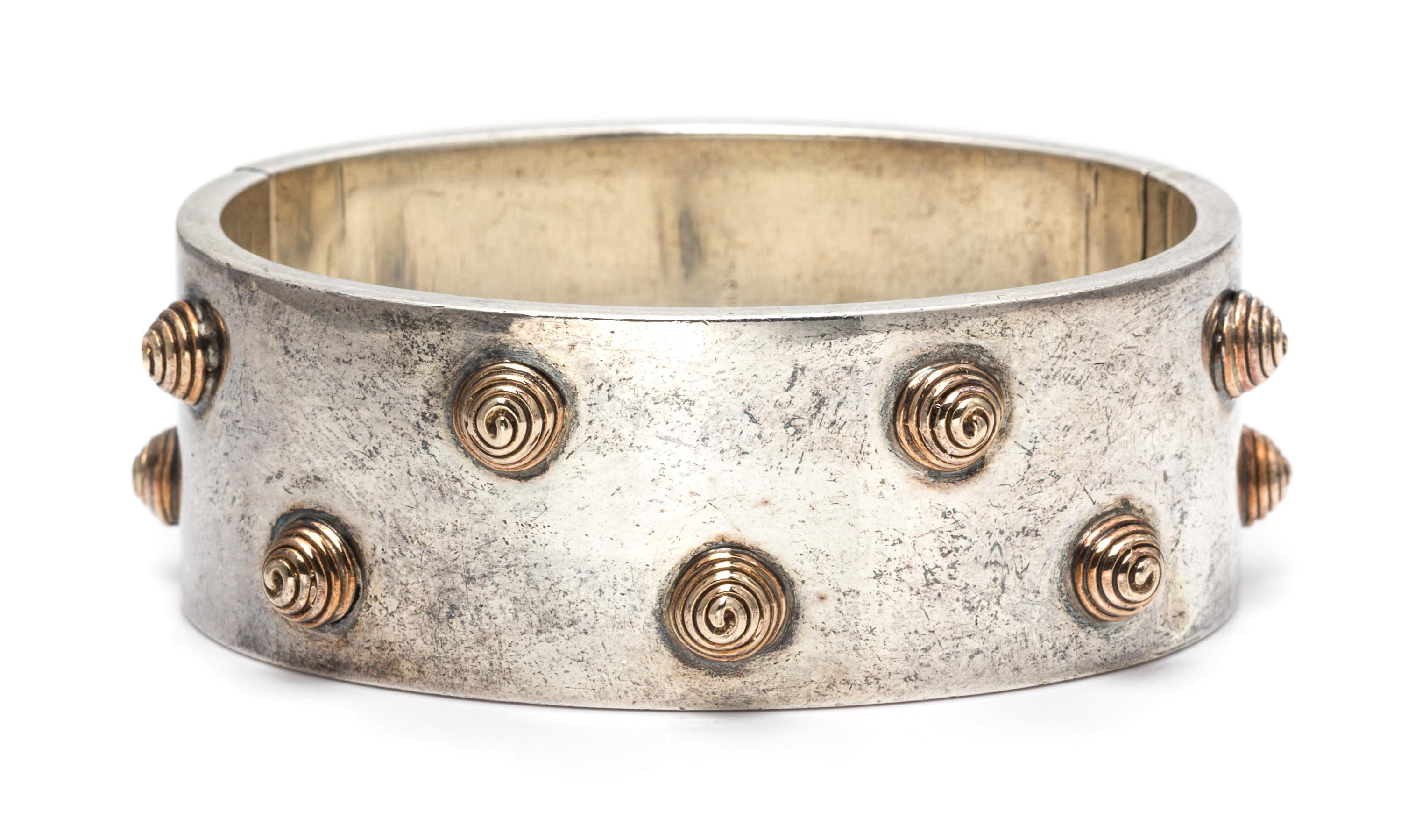 A Sterling Silver Bangle Bracelet, Puig Doria, 75.60 dwts.