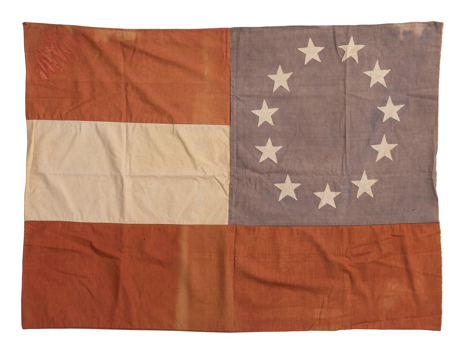 [CIVIL WAR]. Confederate “Stars and Bars” flag.