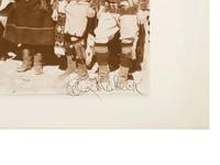 GOLDBECK, E.O. Dr. and Mrs. Albert Einstein at Hopi House, Grand Canyon, AZ . 1931, printed later.