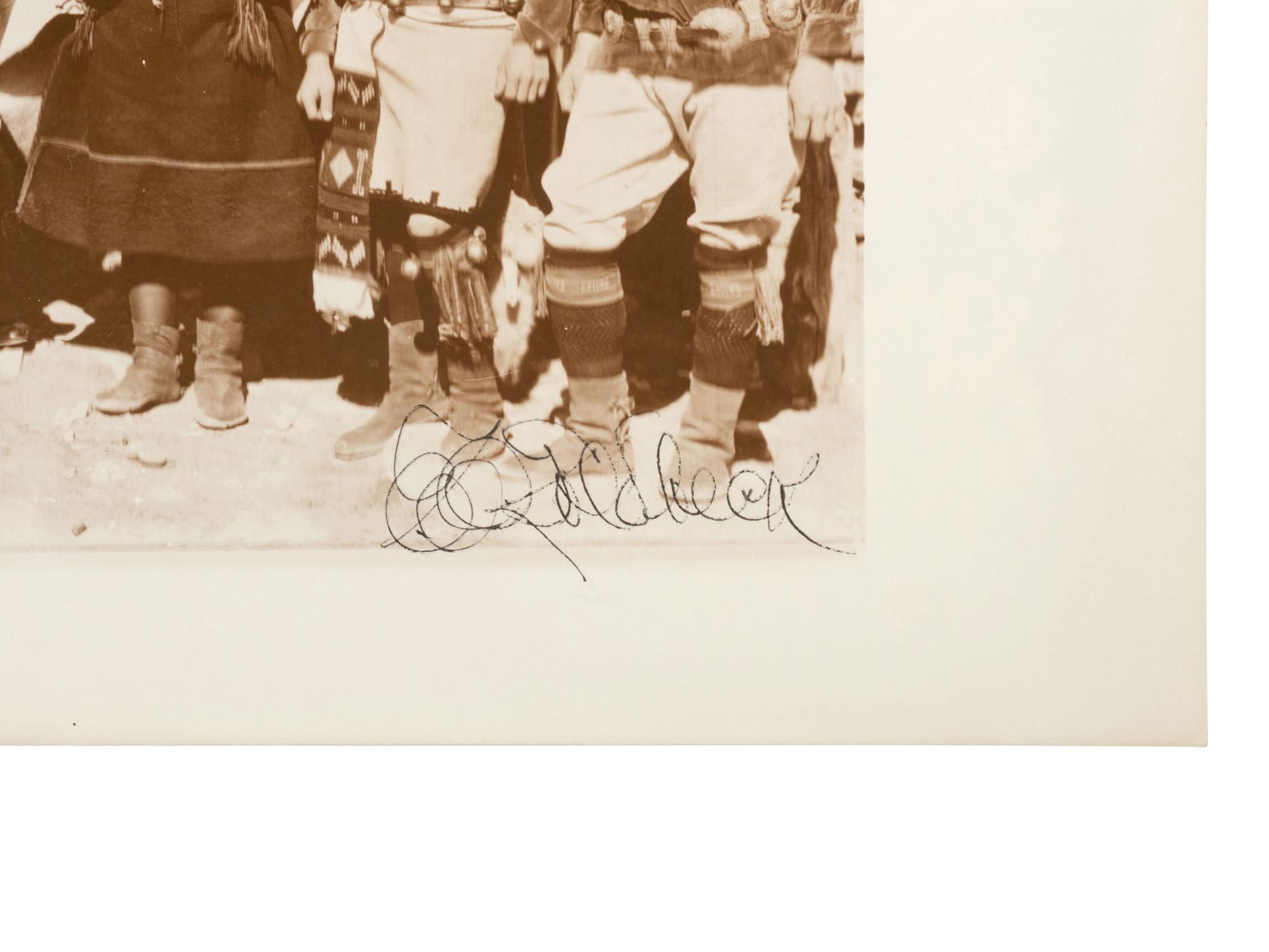 GOLDBECK, E.O. Dr. and Mrs. Albert Einstein at Hopi House, Grand Canyon, AZ . 1931, printed later.