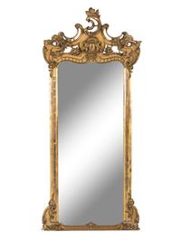 A Rococo Revival Giltwood Pier Mirror
