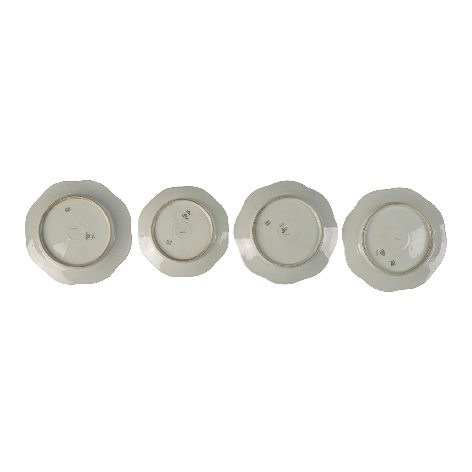 Four Vienna Style Porcelain Cabinet Plates