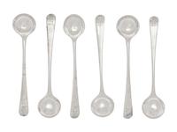 A Set of Six George III Silver Condiment Spoons