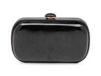 Bottega Veneta, Black Leather Clutch