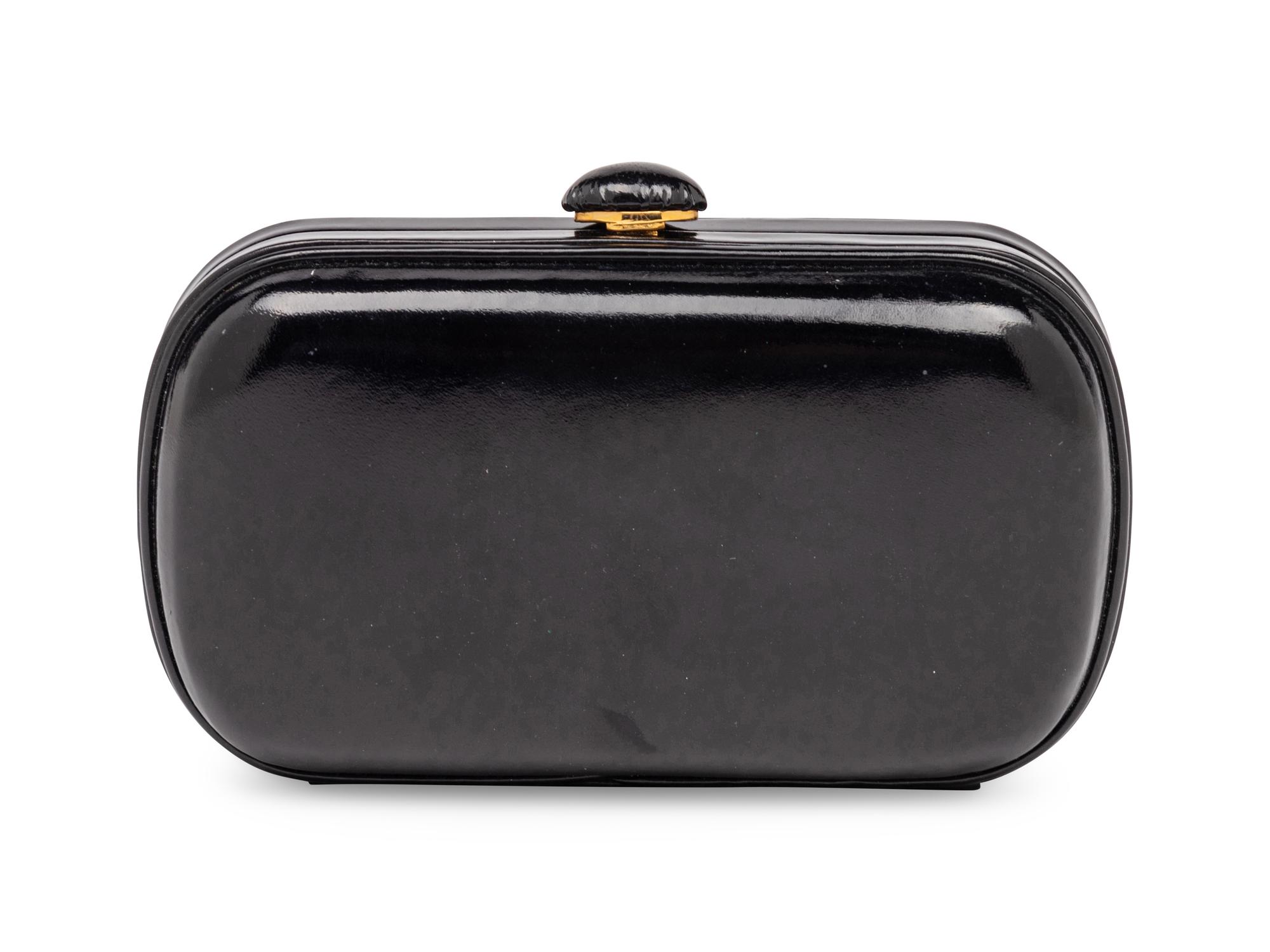 Bottega Veneta, Black Leather Clutch
