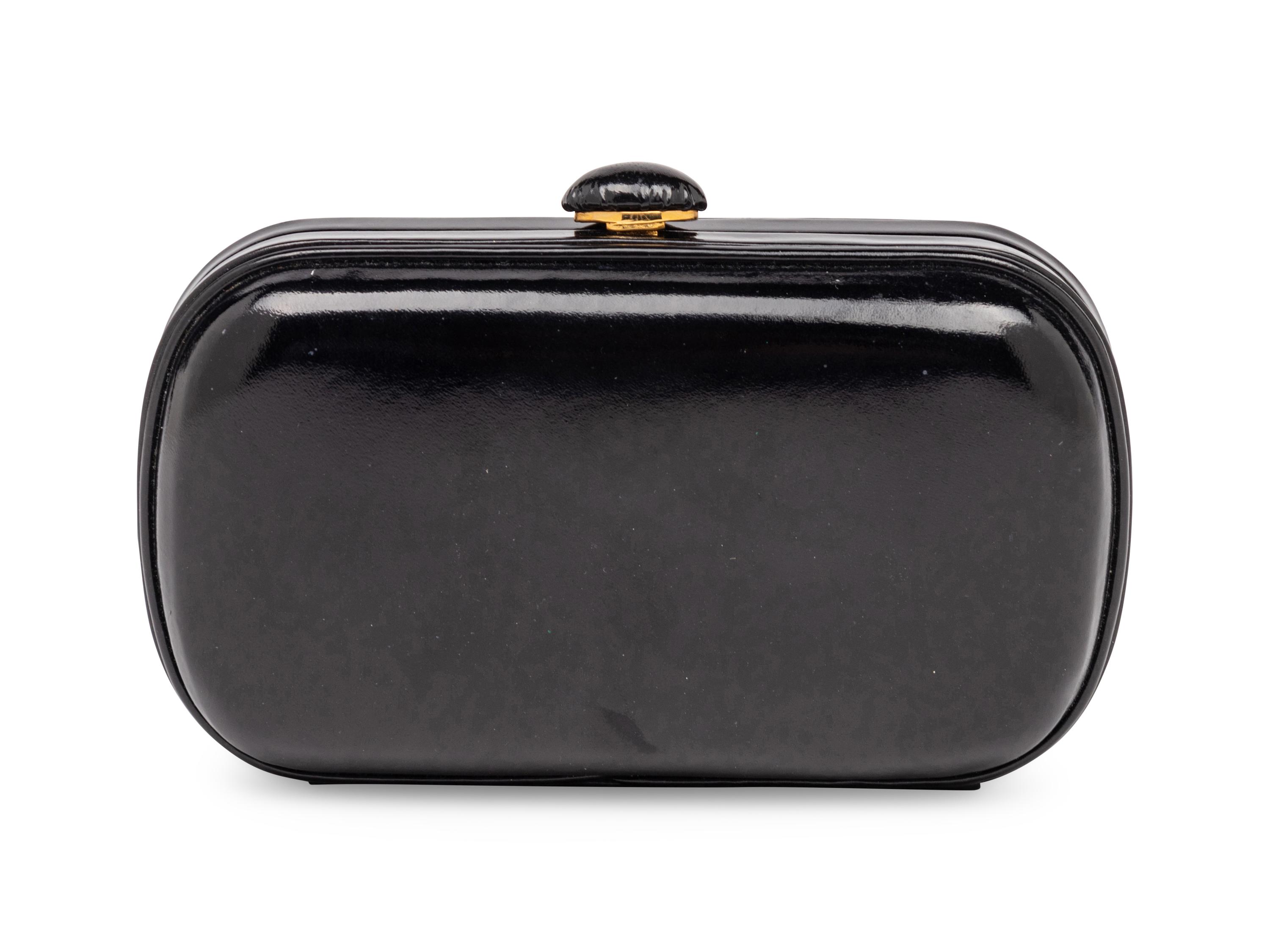 Bottega Veneta, Black Leather Clutch
