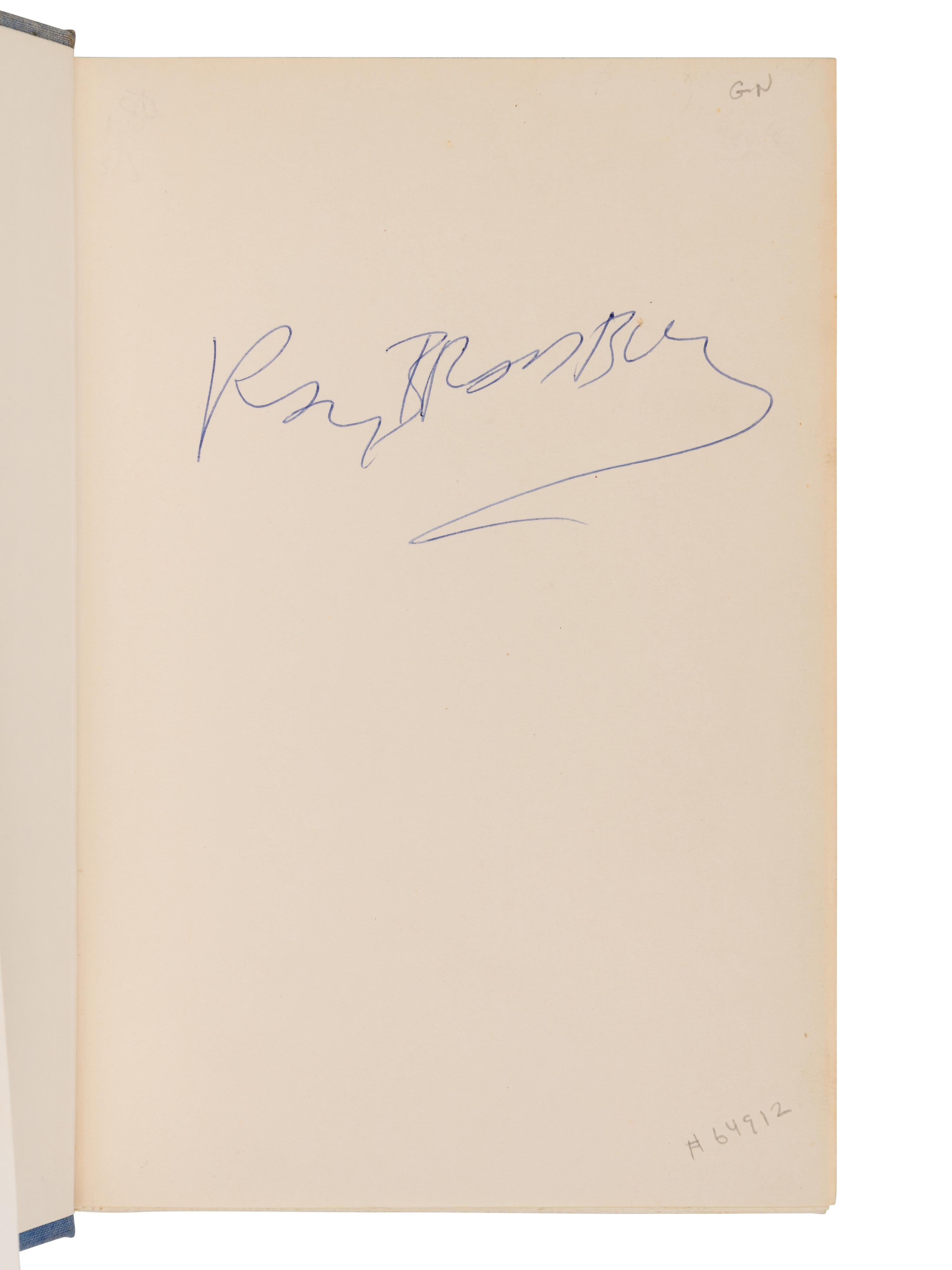 BRADBURY, Ray (1920-2012). I Sing the Body Electric! New York: Alfred A. Knopf, 1969.
