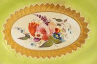 A Pair of English Porcelain Parcel Gilt Lozenge-Shaped Dishes