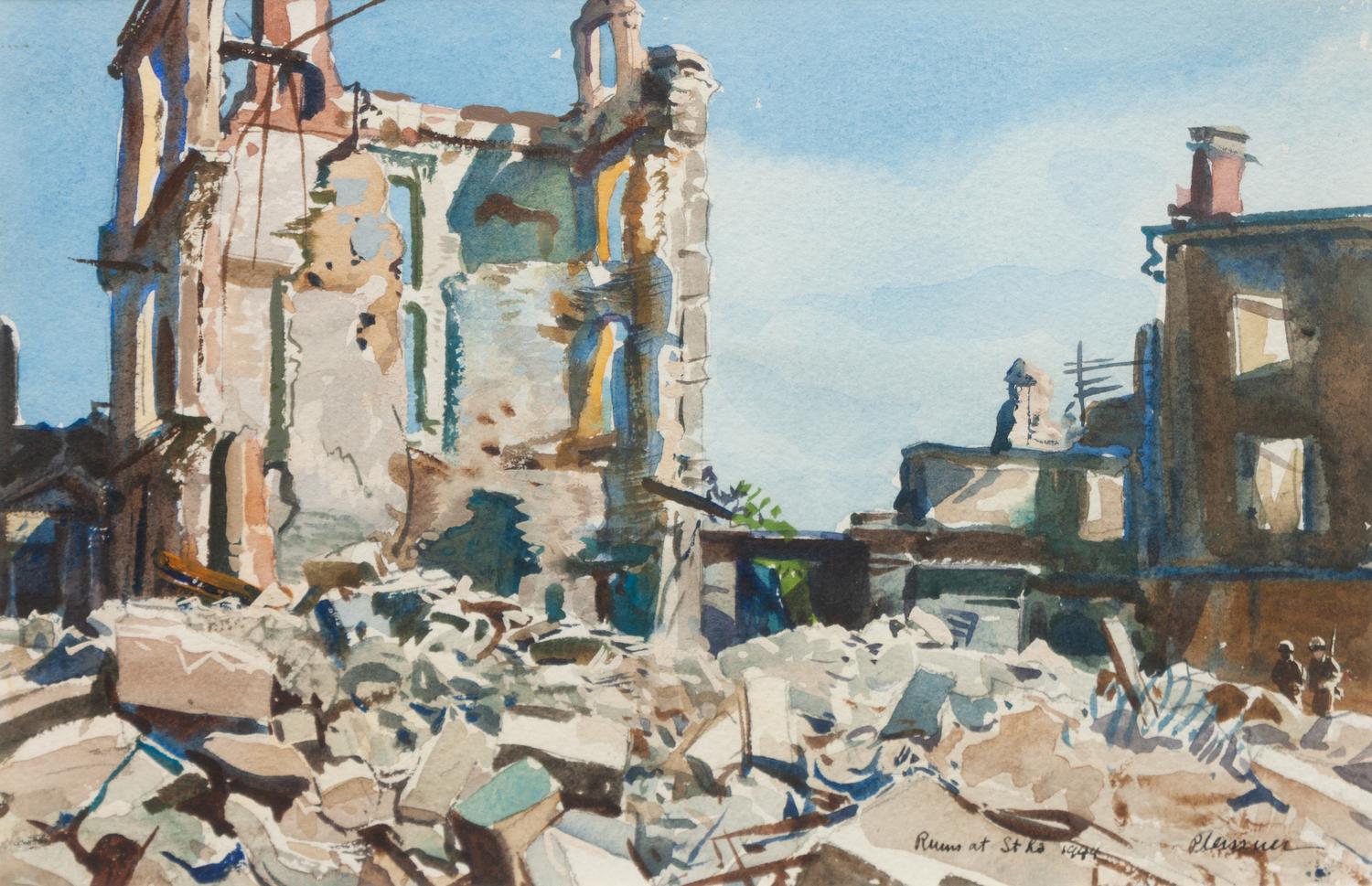 Ruins At Saint - Lô